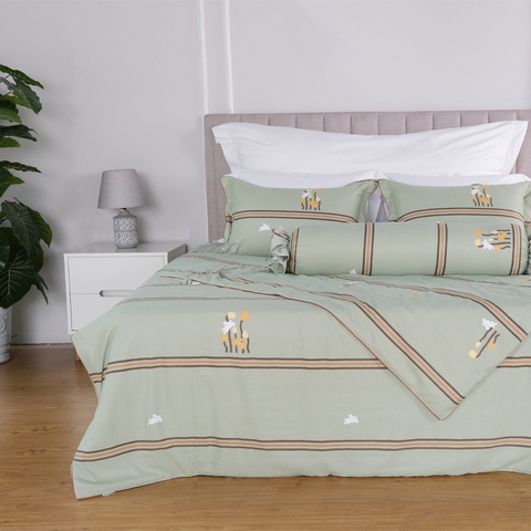 Bộ ga chun chần mặt Elegant H132