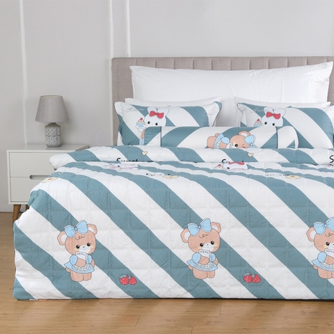 Bộ ga chun chần mặt Melody M221