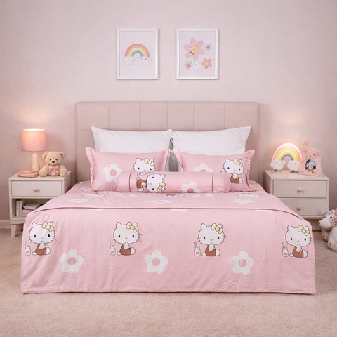 Bộ ga chun chần mặt Melody M225