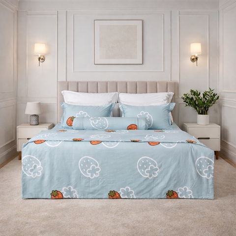 Bộ ga chun chần mặt Melody M227