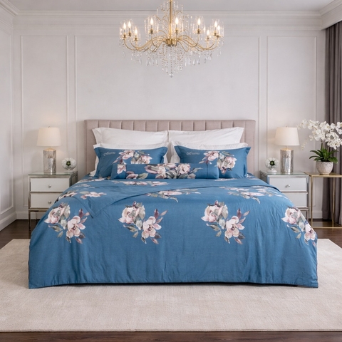 Bộ ga chun chần mặt Silky G134