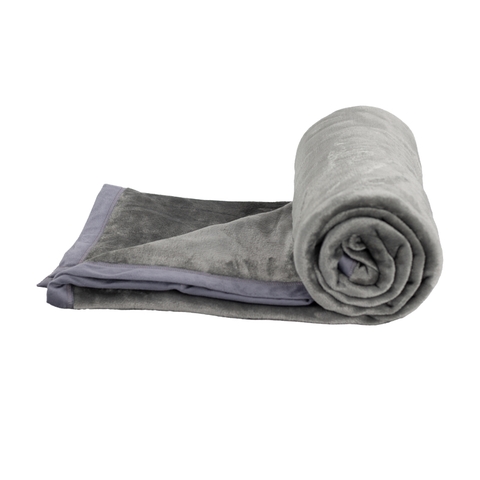 Chăn lông tuyết màu HK (ghi)