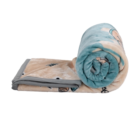 Chăn lông tuyết màu HK (hình cây nấm)