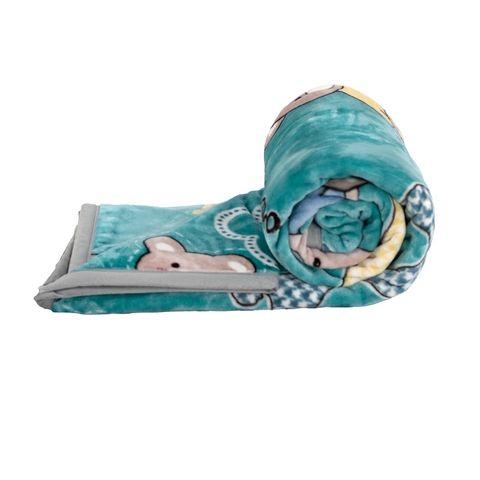 Chăn lông tuyết màu HK (hình gấu bông)