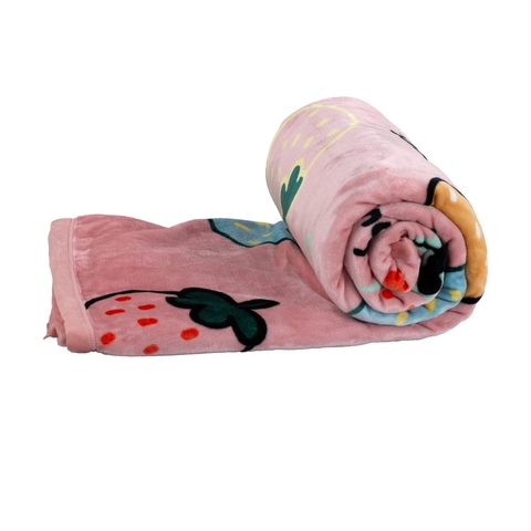 Chăn lông tuyết màu HK (hình quả dâu)