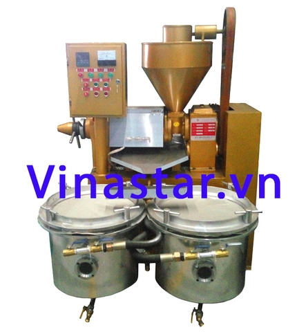 Máy ép dầu thực vật, máy ép dầu lạc, dầu vừng, đậu nành Guangxin YZYX70WZ