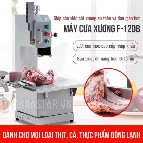 Máy Cưa Thịt Cá Đông Lạnh Loại 120mm.  Máy Cưa Xương Bàn Lật F-120B