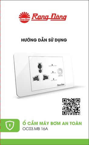 HƯỚNG DẪN SỬ DỤNG Ổ CẮM MÁY BƠM OC03.MB 16A