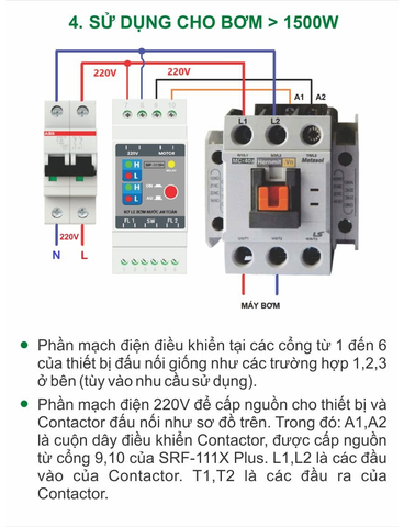 Rờ-le an toàn cho phao điện của hệ thống máy bơm nước tự động là gì nhỉ? cách thức sử dụng như thế nào? nó giúp gì cho người dùng?