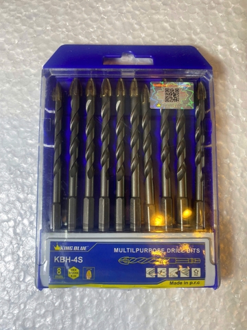 Mũi khoan đa năng lục giác 4 cạnh 8x117mm (Hộp 10 cái)