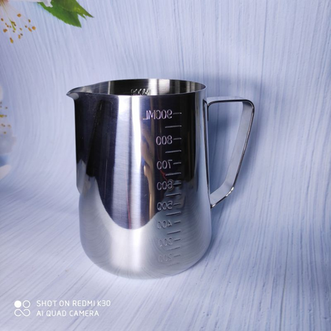 CA ĐONG THỂ TÍCH BẰNG INOX CÓ VẠCH CHIA