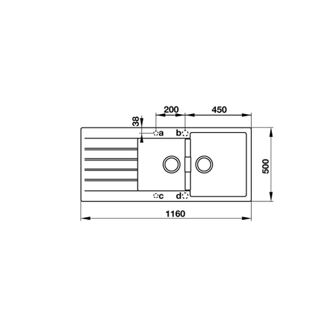 570.35.570 - Chậu Rửa Đá HS19-GED2S80 Hafele