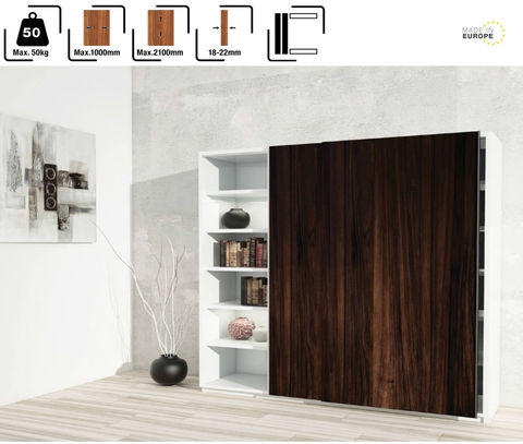 Phụ Kiện Cửa Trượt Tủ Slido Classic 50VFSR Hafele - 400.51.400