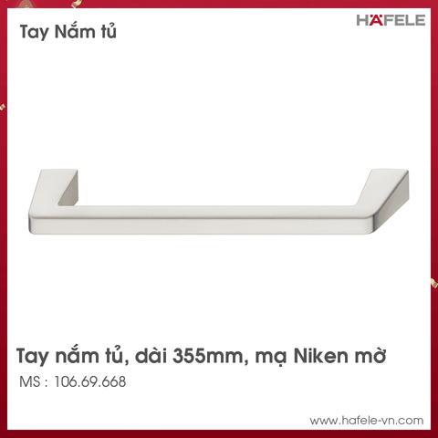 Tay Nắm Tủ 355mm H1375 Hafele - 106.69.668