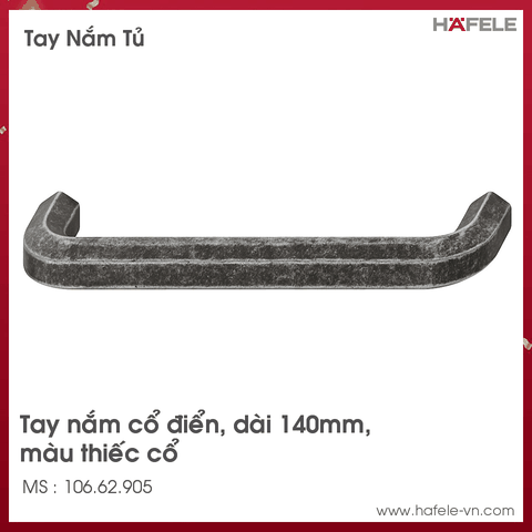 Tay Nắm Tủ 140mm H1710 Hafele - 106.62.905