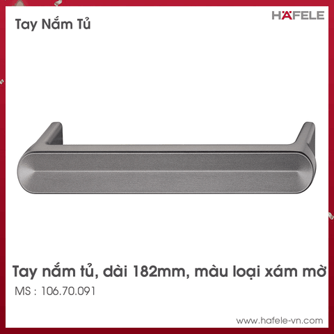 Tay Nắm Tủ 182mm H2110 Hafele-106.70.091