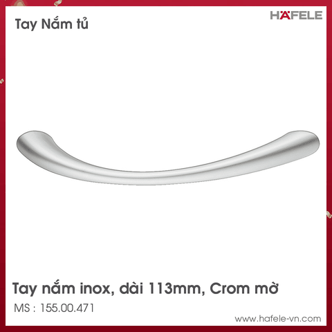 Tay Nắm Tủ Inox D113mm Hafele - 155.00.471