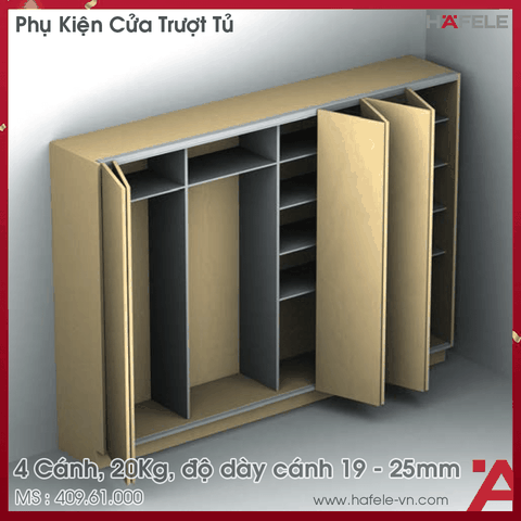 Phụ Kiện Cửa Trượt Fold 40 MF Flex Hafele - 409.61.000
