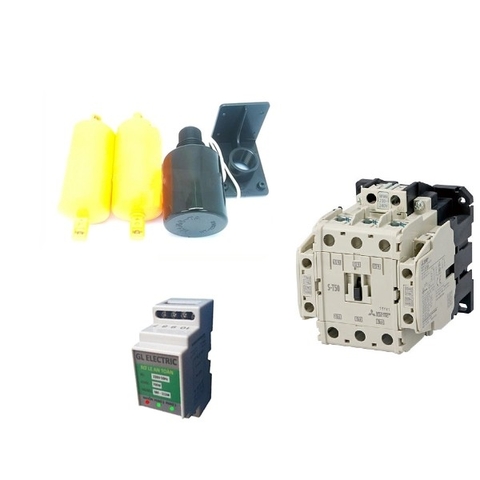 Combo Khởi động từ 50A ST50, Rờ le an toàn cho máy bơm SRF-111M, Phao điện