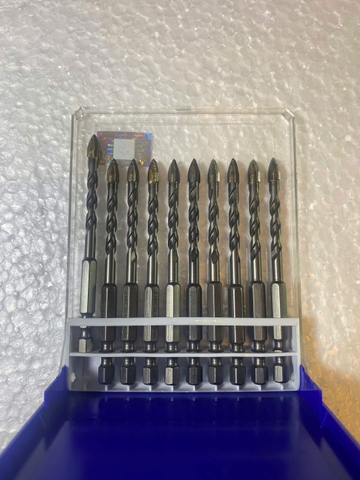 Mũi khoan đa năng lục giác 4 cạnh 6x100mm (Hộp 10 cây)