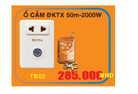 TB02 - Ổ cắm điều khiển từ xa Duy Ka