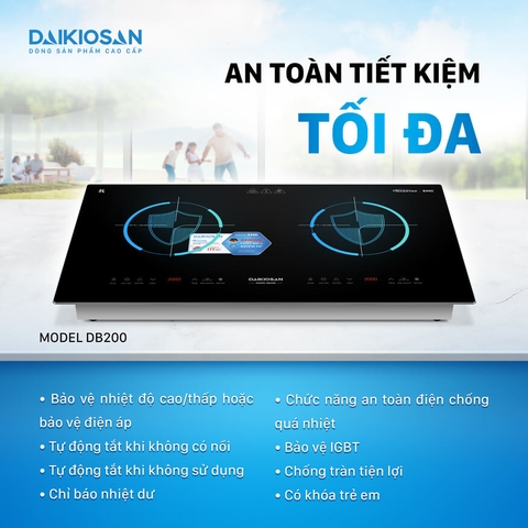 Bếp từ đôi Daikiosan DB200