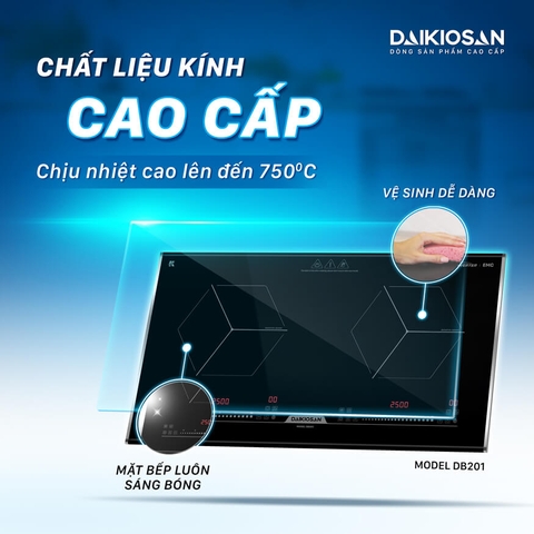 Bếp từ đôi Daikiosan DB201
