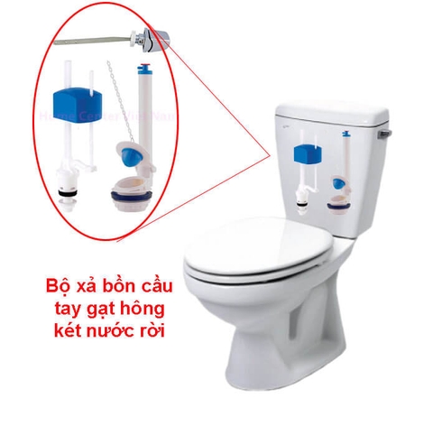 Bộ xả bồn cầu gạt hông két nước rời VS010704 - Giải Pháp Chấm Dứt Rò Rỉ, Tiết Kiệm Nước