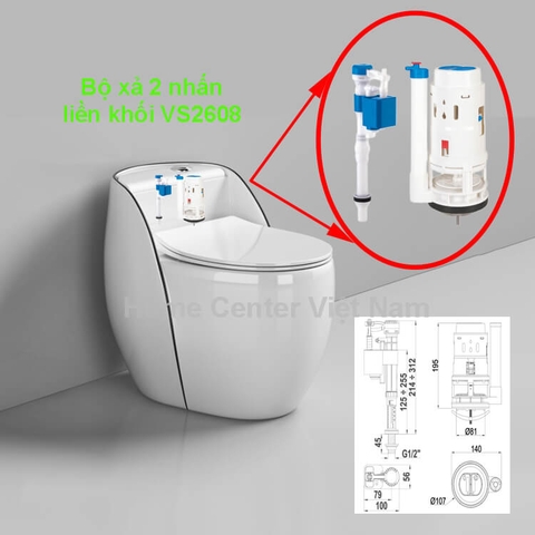 Bộ Xả Big Low LK 3 Win 2 nhấn VS2608