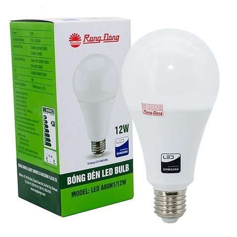 Bóng Led bulb Rạng Đông 12W trắng