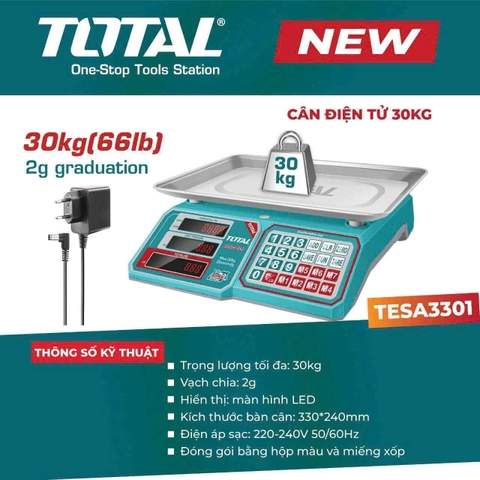 Cân điện tử Supper Total 30kg - 40kg - 300kg