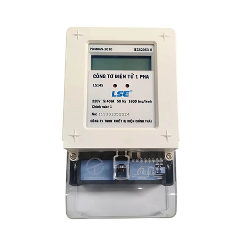 Công Tơ Điện Tử - Đồng hồ đo điện Điện Tử 1 Pha LSE LS145 có kiểm định