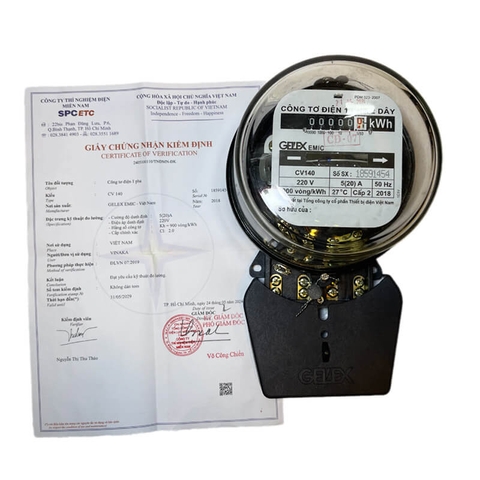 Công tơ điện 1 pha EMIC CV140 5(20)A có kiểm định
