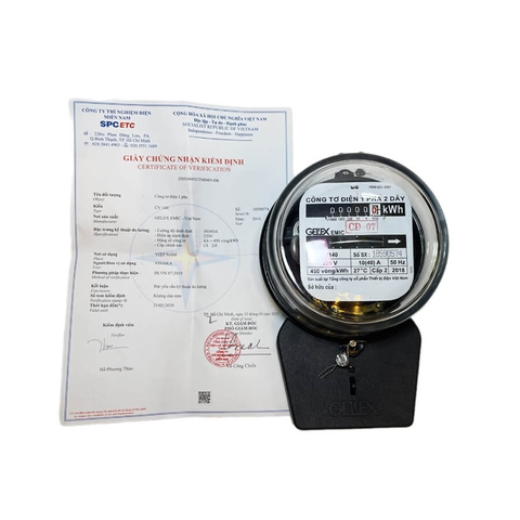 Đồng hồ điện 1 pha EMIC CV140 - 10(40)A có kiểm định