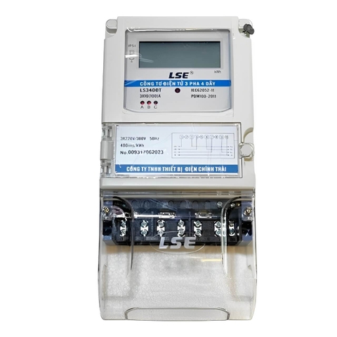 CÔNG TƠ ĐIỆN TỬ 3 PHA 4 DÂY LSE CÓ KIỂM ĐỊNH– ĐO CHÍNH XÁC, VẬN HÀNH BỀN BỈ, TIẾT KIỆM HIỆU QUẢ