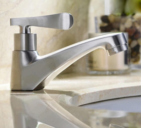 Vòi Lavabo tay gạt inox 304