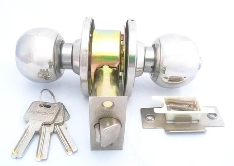 Khóa tay nắm tròn Howard bóng