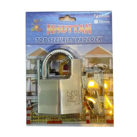 Khóa Inox chống cắt Nhựt Tân 60mm