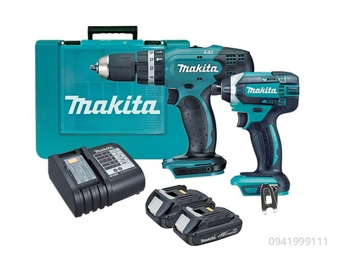 DLX2022 - Bộ sản phẩm máy khoan và vặn vít dùng pin 18v Makita