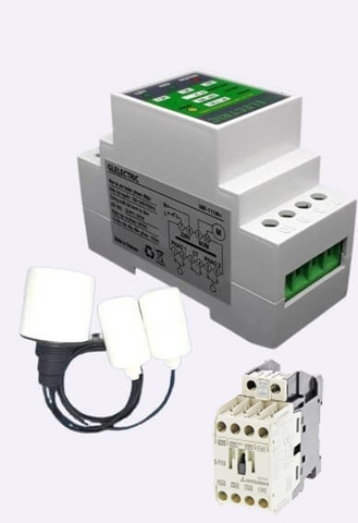 Combo Rờ le an toàn SRF-111M Plus + phao điện tử GL2A + Khởi động từ