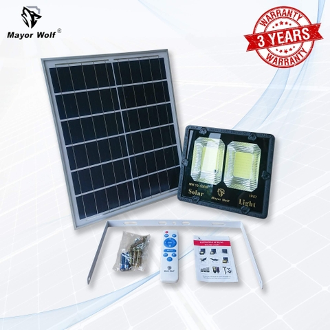 Đèn Pha 2 Khoang Năng Lượng Mặt Trời mayorwolf  - 100w