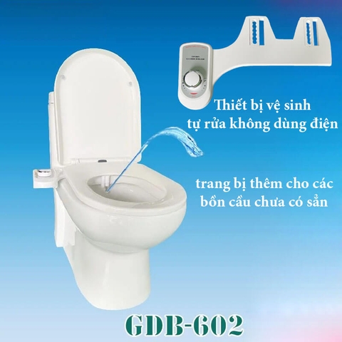 Thiết bị vệ sinh GDB-602 Hyundae Bidet - Thiết bị vệ sinh thông minh, không dùng điện