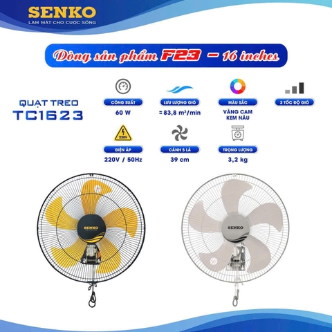 Quạt treo TC1623 (2 dây ) Senko