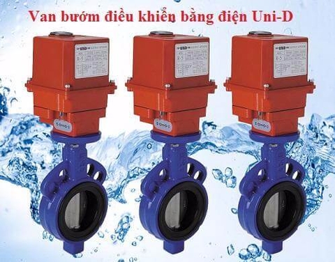 Van bướm UNi-D điều khiển điện DN50 (phi 60mm)