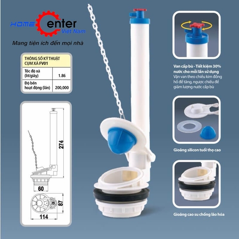 Van xả cóc FV01