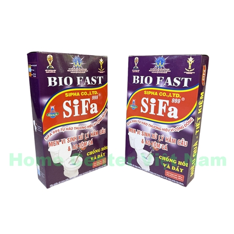 Bột Men Vi Sinh Xử Lý Hầm Cầu & Ao Tôm Cá - SiFa Bio Fast 300g - thùng 24 hộp
