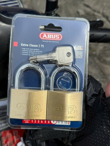 Bộ 2 ổ khóa 75/50 ABUS 50mm