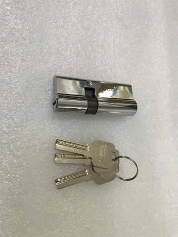 Lõi khóa 2 đầu chìa lệch tâm dài 80mm cho cửa nhôm Xingfa hệ 55