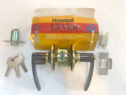 Khóa tròn gạt Howard 8491 PB/BN ET