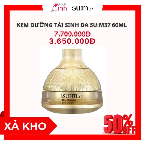 Kem Dưỡng Tái Sinh Da Su:m37 LosecSumma Elixir Cream 60ml